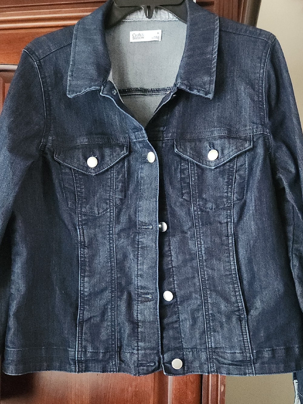 CROFT & BARROW Dark Blue Denim Jacket